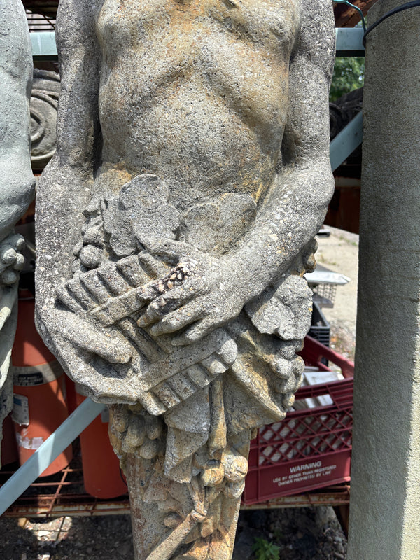Concrete Satyr Garden Statues - 1 Available GA20446