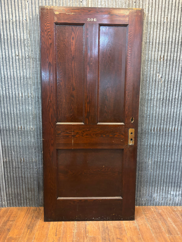 3-Panel Wooden Door GA21477