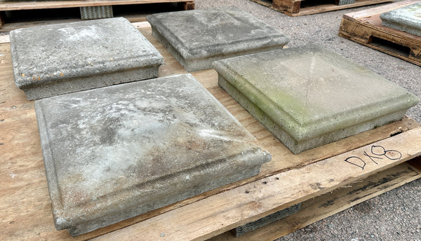 4 Pairs of Concrete Column Tops GA20485