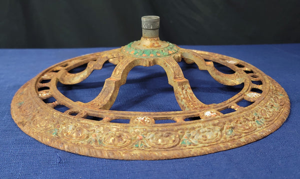 Ornate Cast Iron Christmas Tree Stand or Table Base 12" x 3 3/8" GS00914