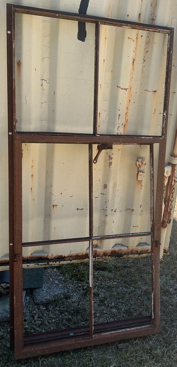 6-Pane Steel Casement Window w/ Swing Out GA20354