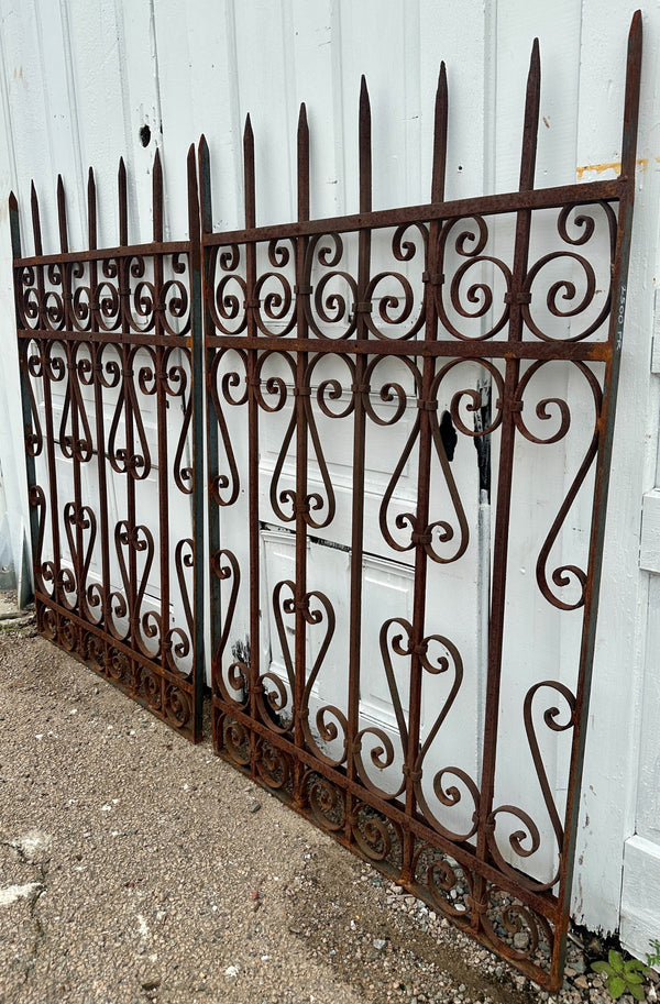 Antique Iron Garden Gate Pair GA20339