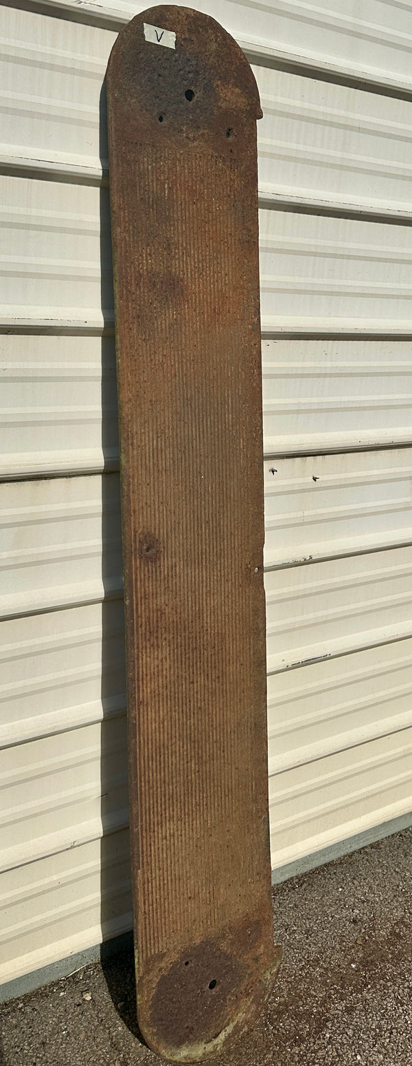Single, Curved 5+ Ft Long Cast Iron Stair Tread GA20837