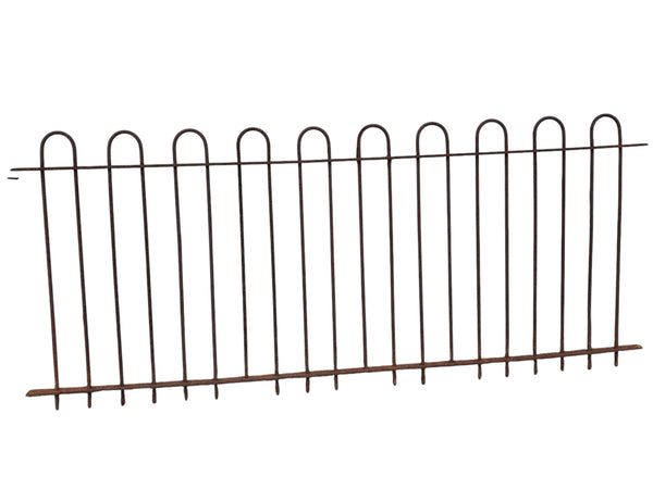35 Ft of Antique Wrought Iron Hairpin Fencing GA21128
