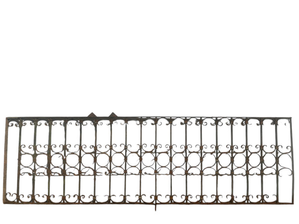 18+ Ft of Antique Wrought Iron Garden Gate Fencing GA20845