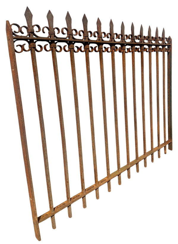 Antique Wrought Iron Garden Gate - 46.5" W x 36.5" T - GA20967