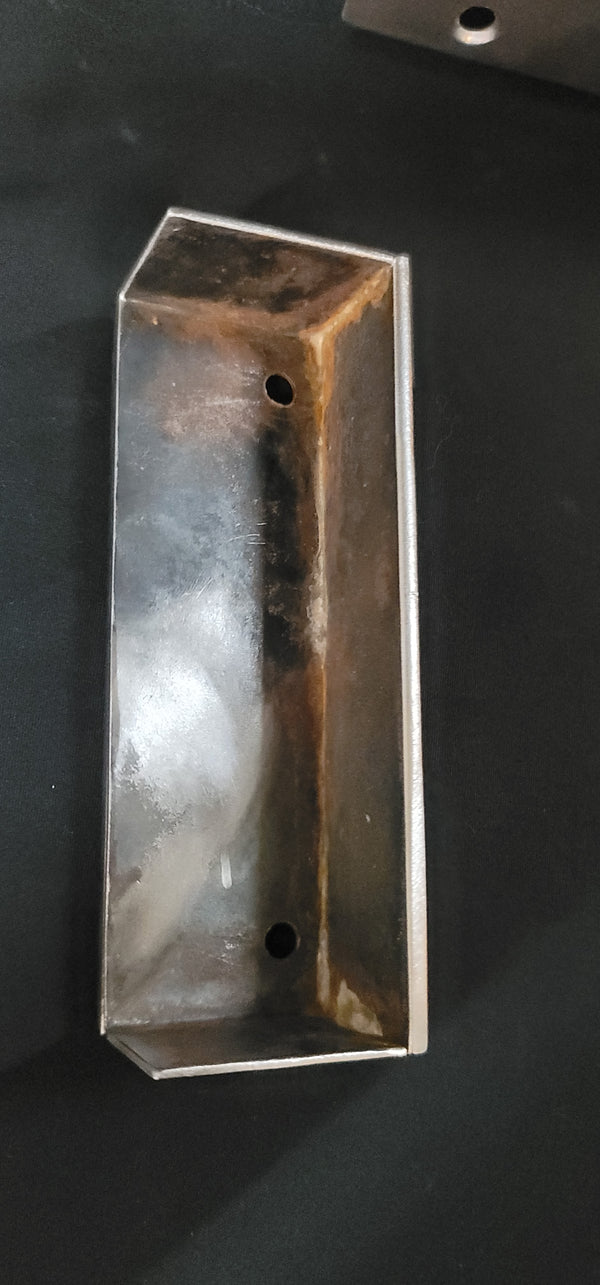 Restored Left Side Rim Lock Set with Keeper & Key 7 1/8" x 5" GS00805