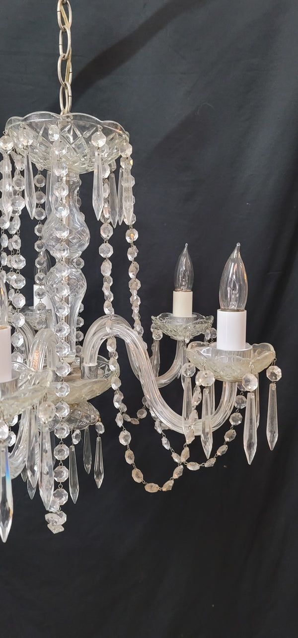 5 Light Crystal Chandelier 18" x 24" GS00594