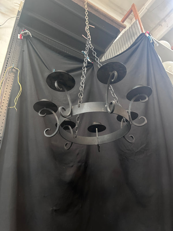 Antique Hand Forged Iron 7 Candlelight Chandelier GS011020