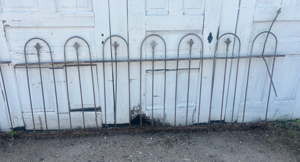 59 Feet of Wrought Iron Hairpin Fence Panels GA21272