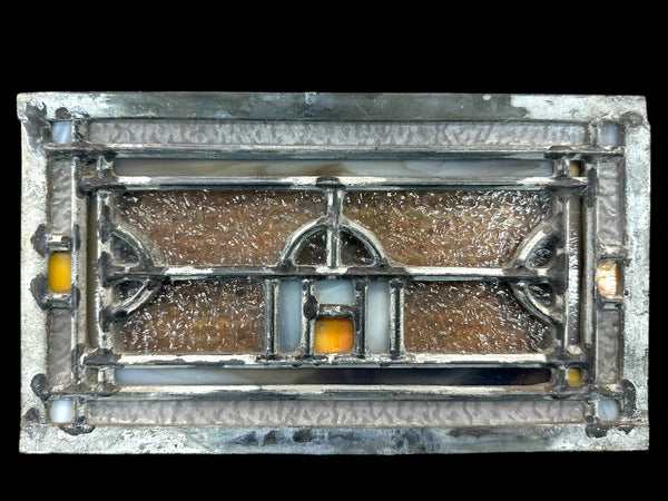 4 Sets of Stained + Pebbled Glass Window Panels GA20702