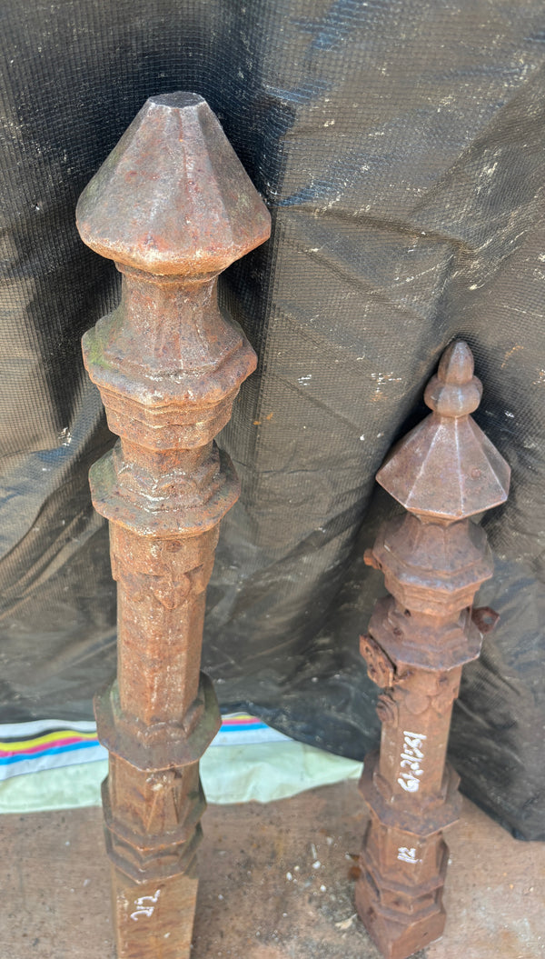Two Cast Iron Newel Posts GA21561