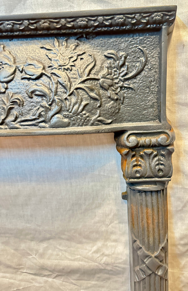 Restored Antique Iron Fireplace Surround GA20404