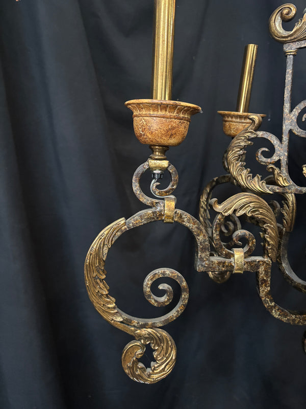 Cast Iron and Brass Chandelier GA21187