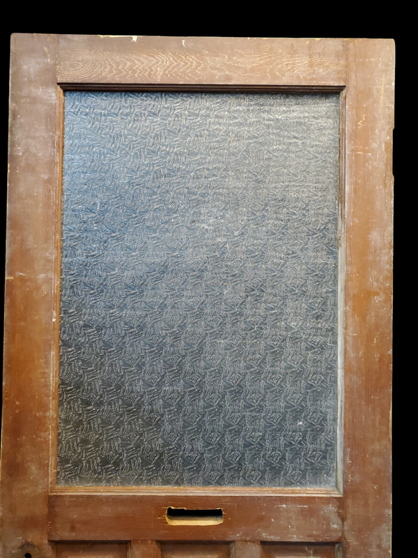 Textured Half Glass & 5 Panel Wood Interior Door 34" W x 80 1/2" T GAM0010