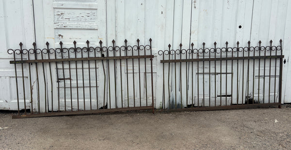 Wrought Iron Fence Panels with Finials GA21216