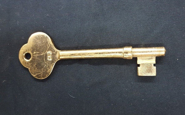 Brass Ship Rim Lock with Oval Knob with Key
