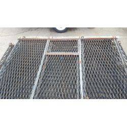 Iron Diamond Grid Fencing Panels (Lot of 9) #GA4237