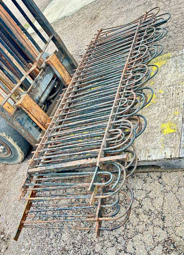 62 Linear Feet of Antique Iron Hairpin Fencing GA20441