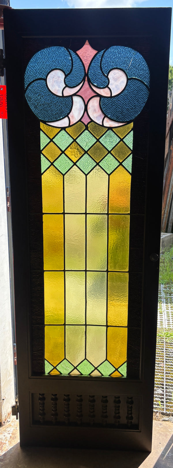 Pair of Stained Glass Cabinet Doors GA21327