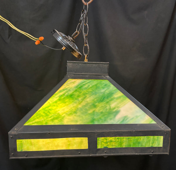 Stained Glass Iron Light Fixture GA21348