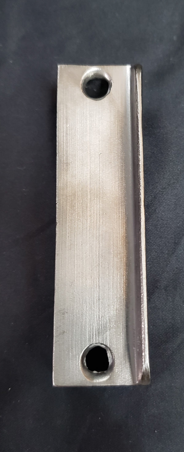 Restored Right Side Cast Iron Rim Lock with Keeper 6 9/16" x 4" GS00868