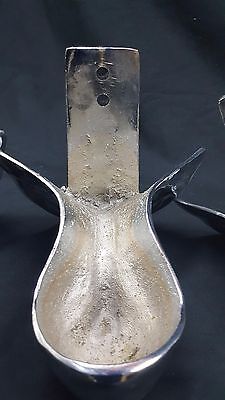 4 Ornate Cast Iron Chrome Plated Claw Feet 7 1/2" x 6 1/2" GA24