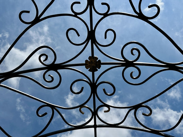 Antique Wrought Iron Custom-Fabricated Arbor GA20280