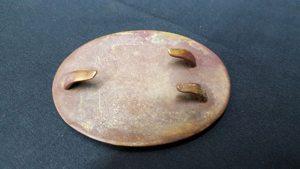 Civil War Reproduction Brass Oval 1st Regiment Virginia Volunteers Belt Buckle