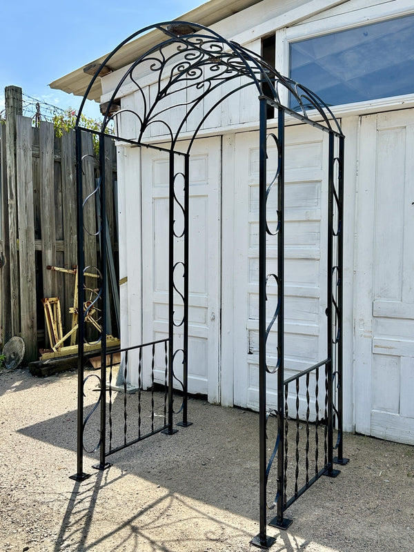 Antique Wrought Iron Custom-Fabricated Arbor GA20280