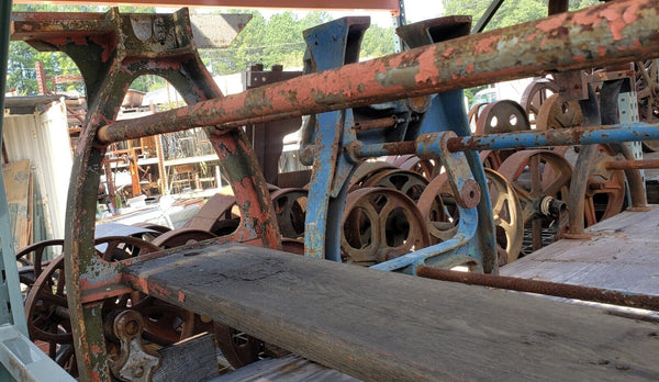Industrial Factory Cast Iron Machine Table Base 30 1/2" T x 49 1/2" L x 18" D GS00047