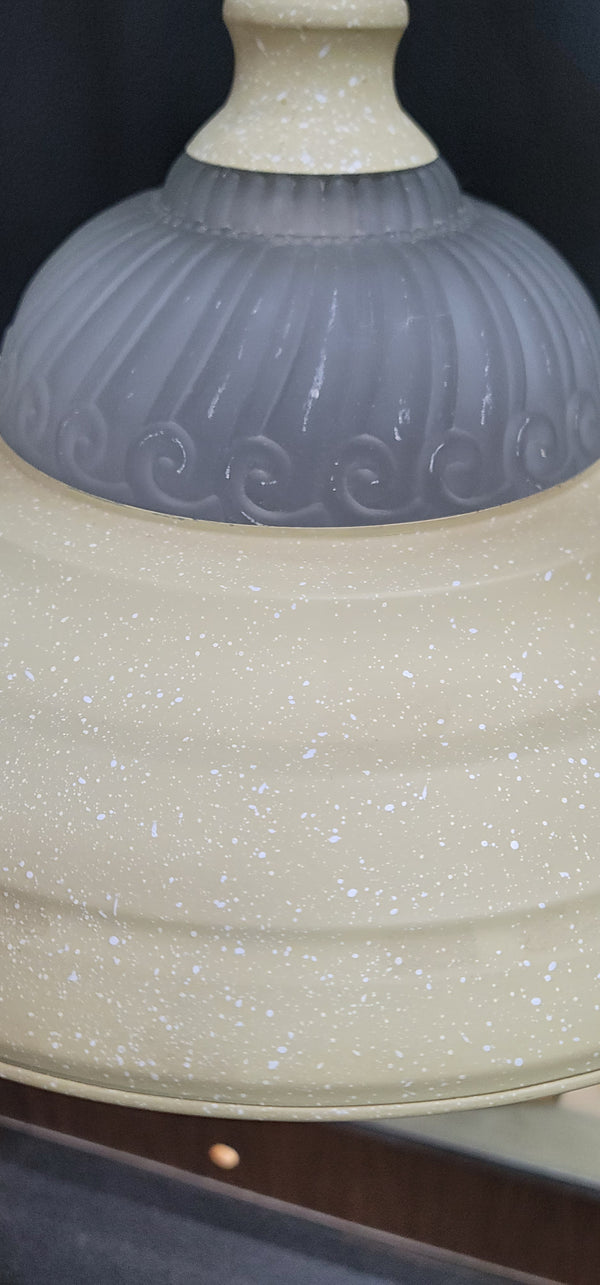 Metal & Glass Pendant Light w/ Chain & Cap 16" x 8" GS00950 - 4 Available