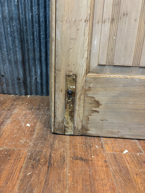 Pair of Heart Pine 7-Panel Doors GA21431