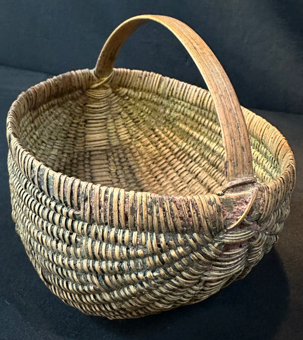 Rare 19th Century Shelton Sisters Hand-Woven Basket GA20362