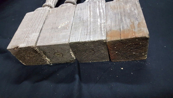 Architectural Salvage 4 Wooden Spindles Balusters 3 Collar Design