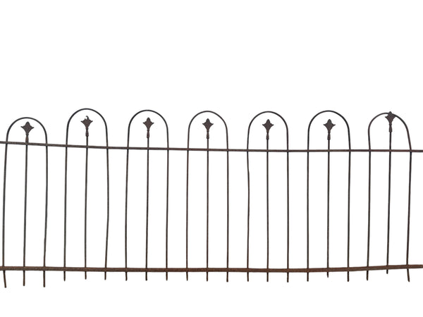 162 Ft of Antique Wrought Iron Hairpin Fencing GA20876