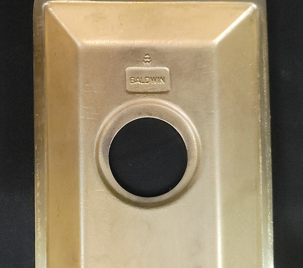 NOS Art Deco Baldwin Tremont Backplates w/ Dead Bolt Space & Thumb Turn GS00806
