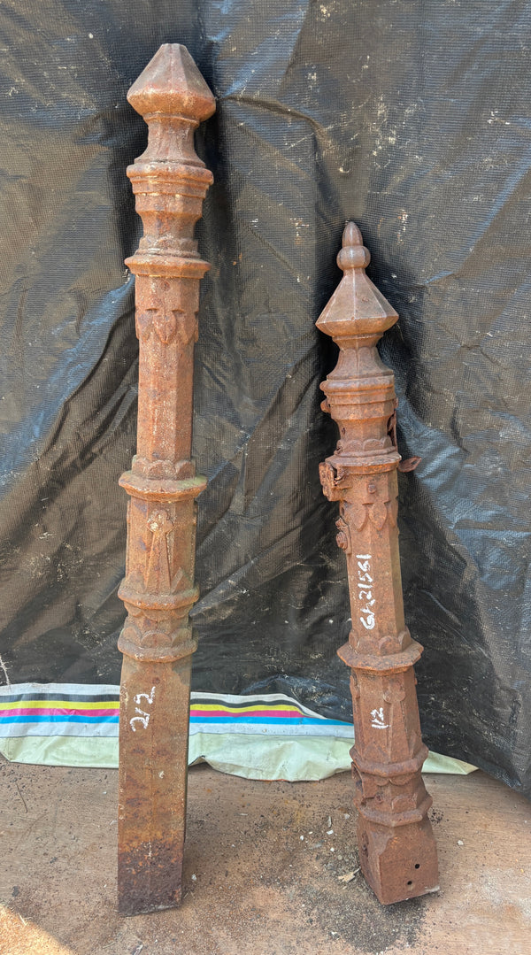 Two Cast Iron Newel Posts GA21561
