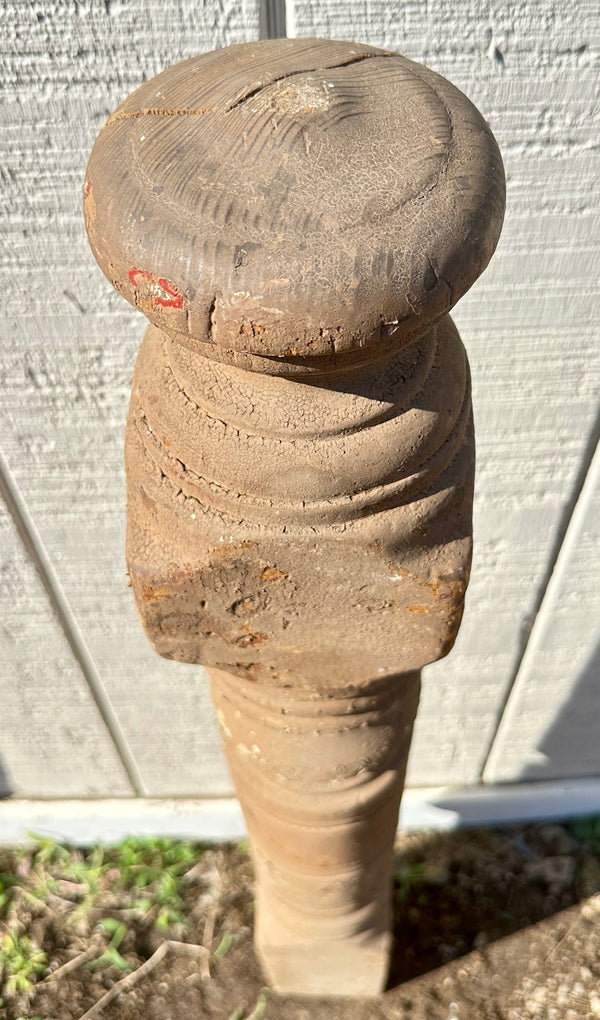 Heart Pine Newel Post w/ Acorn Top GA20417