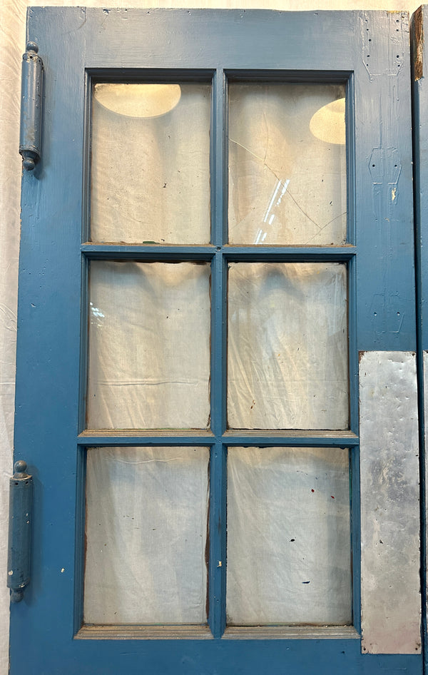 Wood & Steel Double Door Pair - Salvaged from Schuylkill Printing Plant GA20561