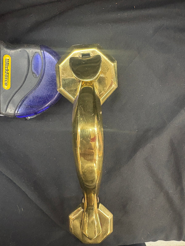Vintage Solid Brass Door Handle w/ Thumb Latch GA21142