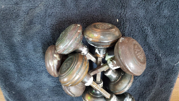5 Sets of Brass Louis XVI Style Door Knobs GAM012