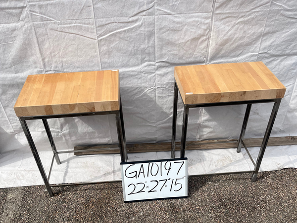 Butcher Block Stool Pair GA10197