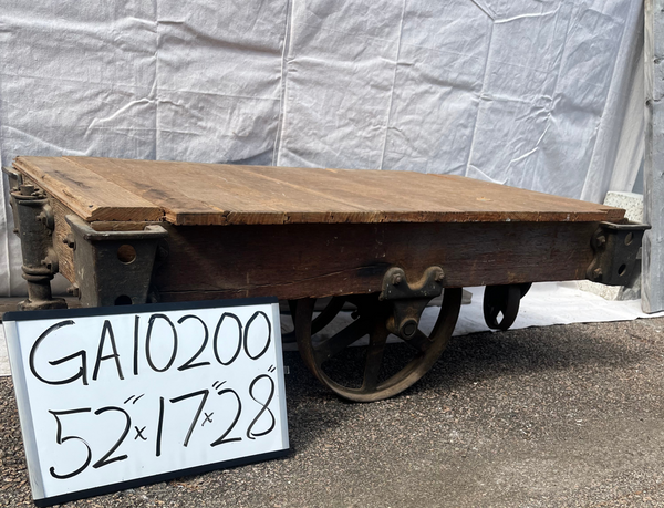 Antique Lineberry Cart (coffee table/railroad cart) GA10200