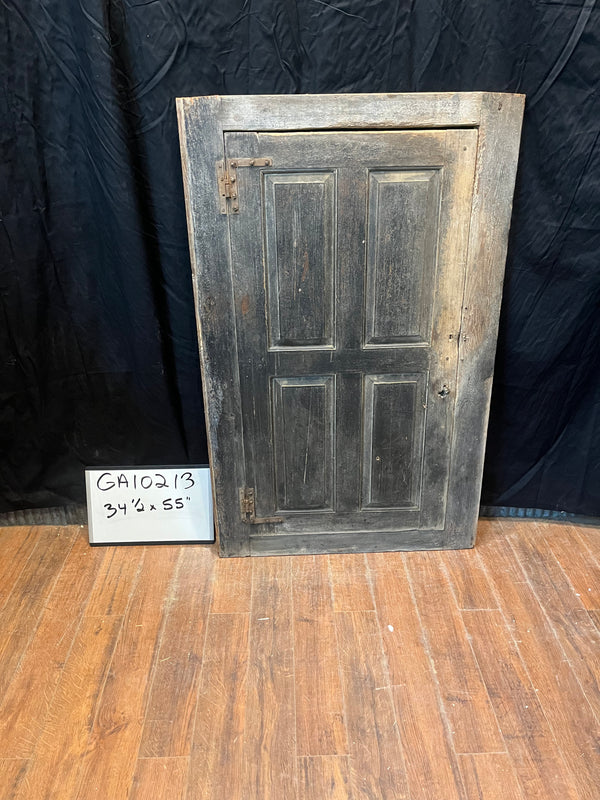 1700s Framed Heart Pine Door 34 1/2" x 55" GA10213