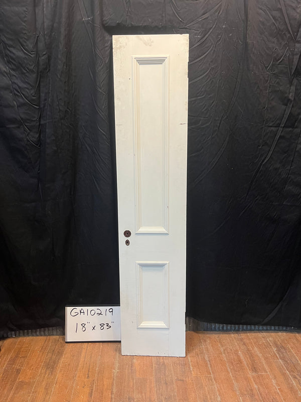 White 2 Panel Skinny Door 18" x 83" GA10219