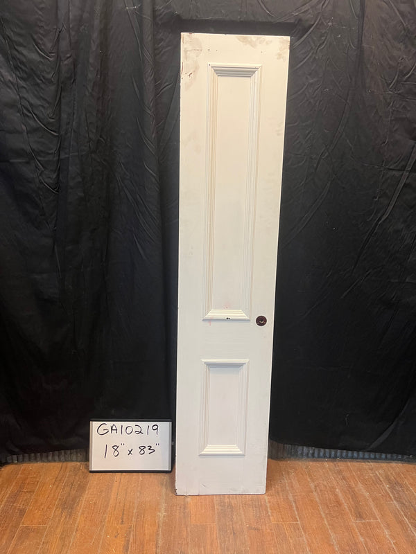 White 2 Panel Skinny Door 18" x 83" GA10219