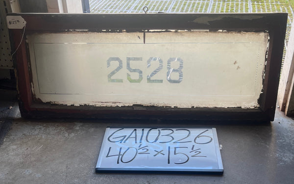 Frosted Glass Transom, "2528", - GA10326