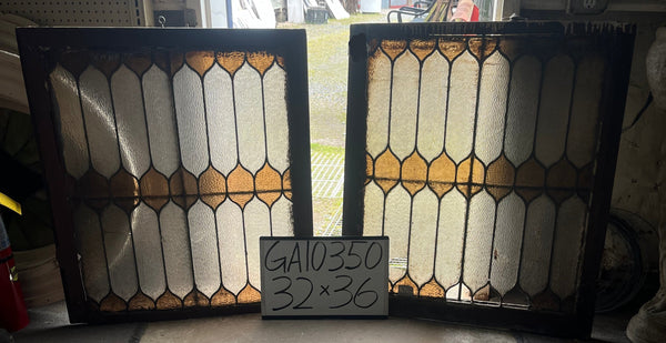 Stained Glass Window Pair GA10350