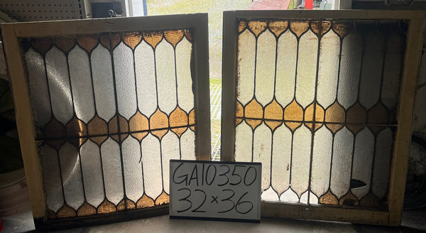 Stained Glass Window Pair GA10350